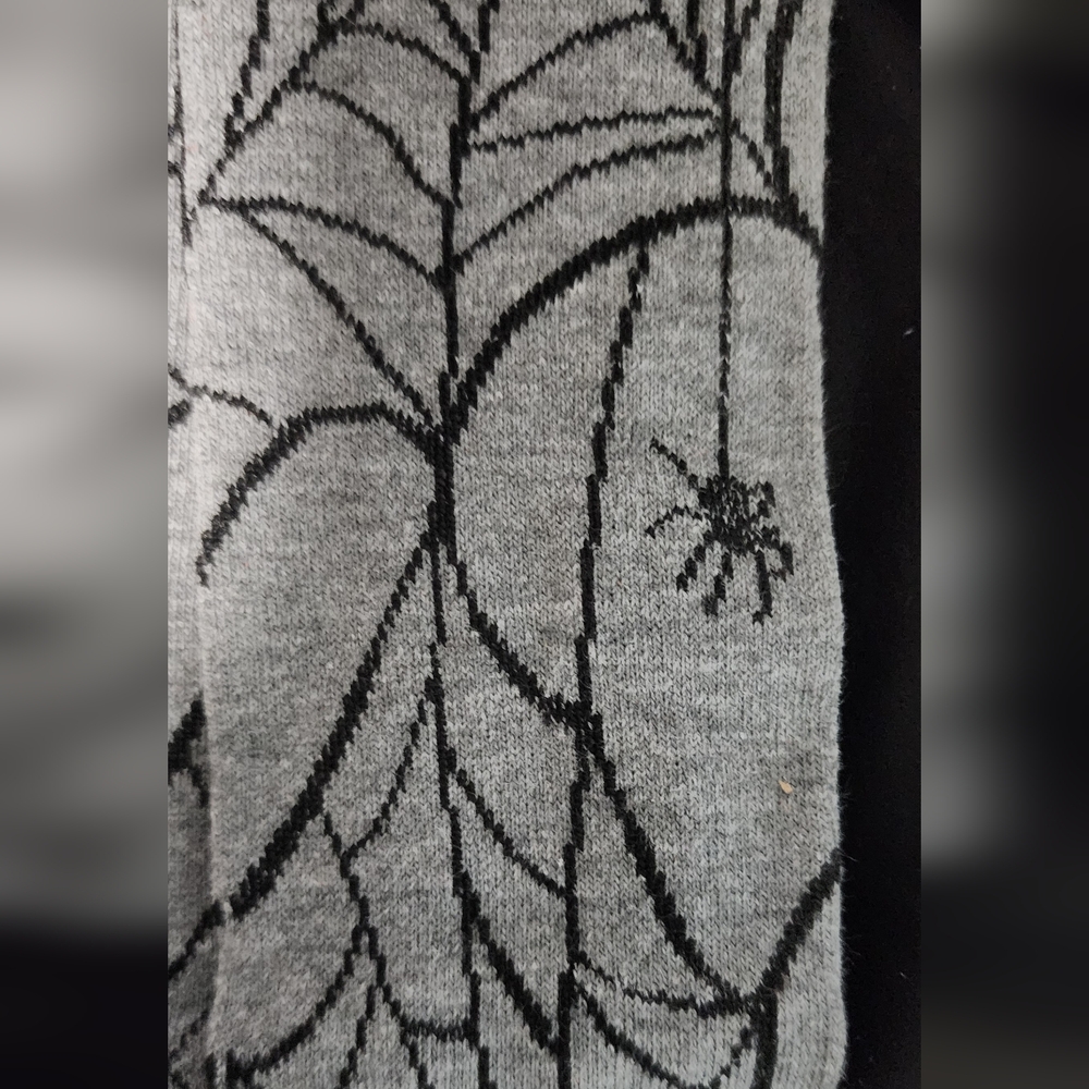 3 Pair Of Womens Spooky Halloween  Knee High Socks - Purple, Gray, Orange - Picture 7 of 7